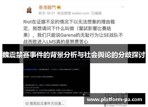 魏震禁赛事件的背景分析与社会舆论的分歧探讨